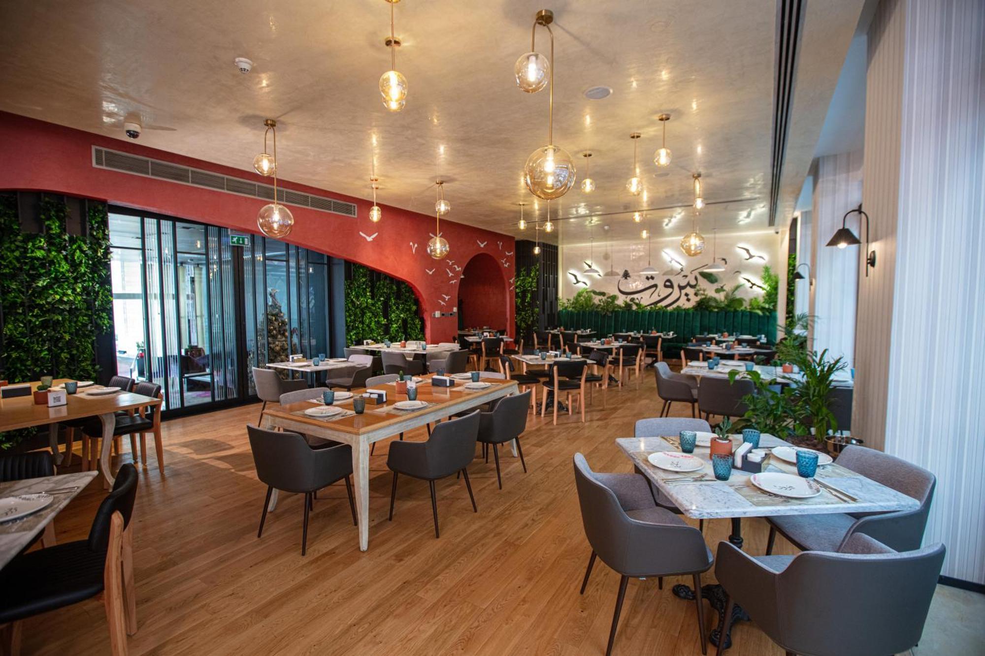 The Abdali Boulevard Hotel Amán Exterior foto The restaurant's interior